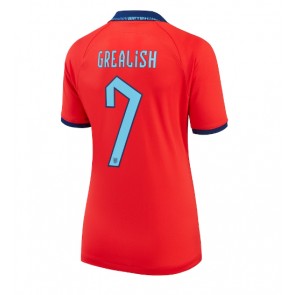 England Jack Grealish #7 Replika Udebanetrøje Dame VM 2022 Kortærmet